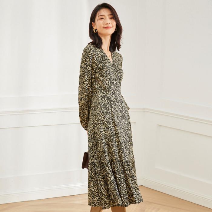 Femme Onlkacey Fr L/S Wrap Dress Ptm  | Robes Femme Femme