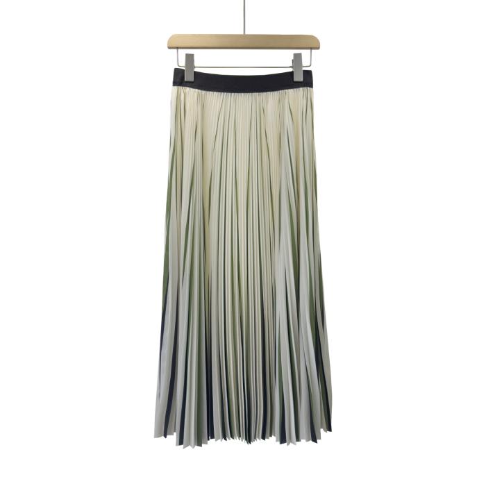 Femme Stripe Pleated Skirt  | Jupes Femme Femme