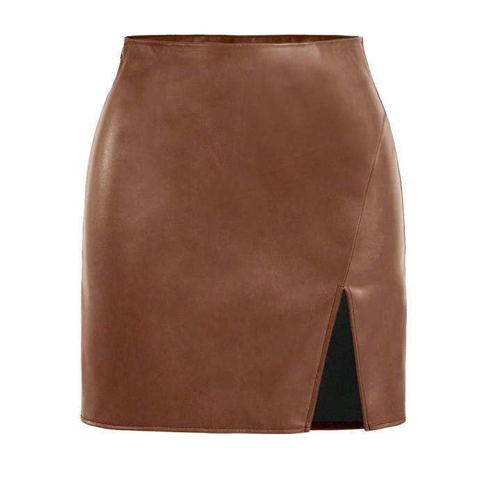 Femme Vidagmar Hw Pu Skirt  | Jupes Femme Femme