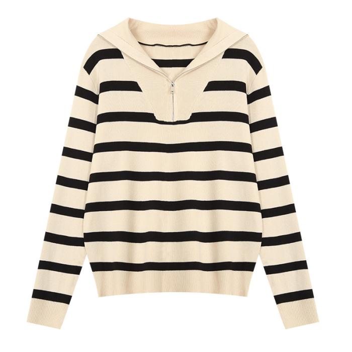 Femme Vmsaba Stripe Ls Highneck Blouse Ga Noos  | Pulls & Gilets Femme Femme