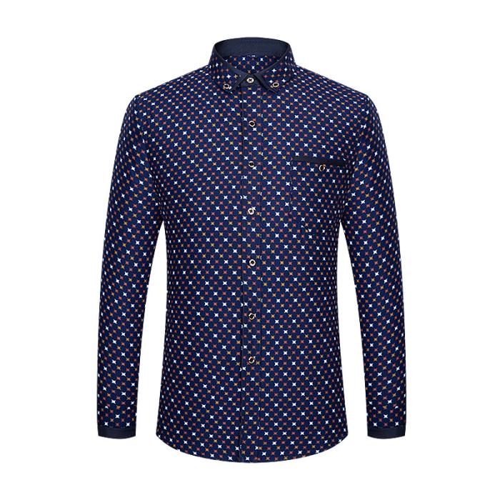 Homme Chemise Ajustee En Popline De Coton Col Boutonne  | Chemises Chemises Chemises