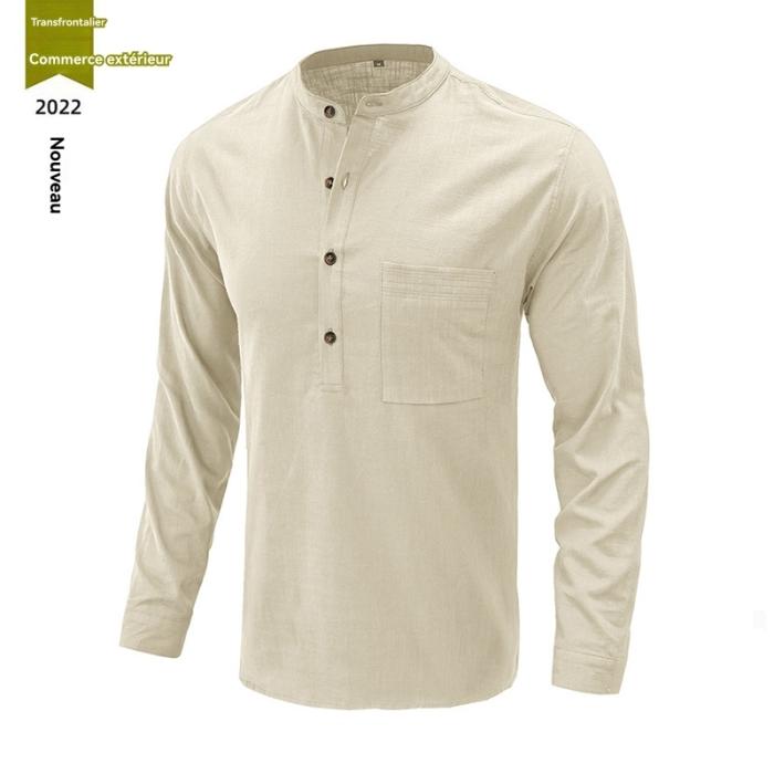 Homme Jprblasummer Half Placket Shirt L/S  | Chemises Chemises Chemises