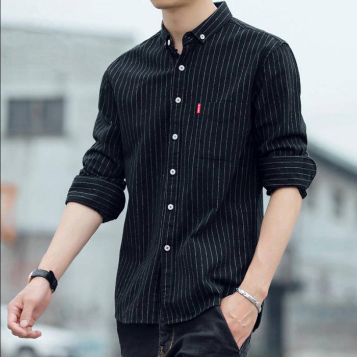 Homme Tjm Reg Oxford Stripeshirt  | Chemises Chemises Chemises